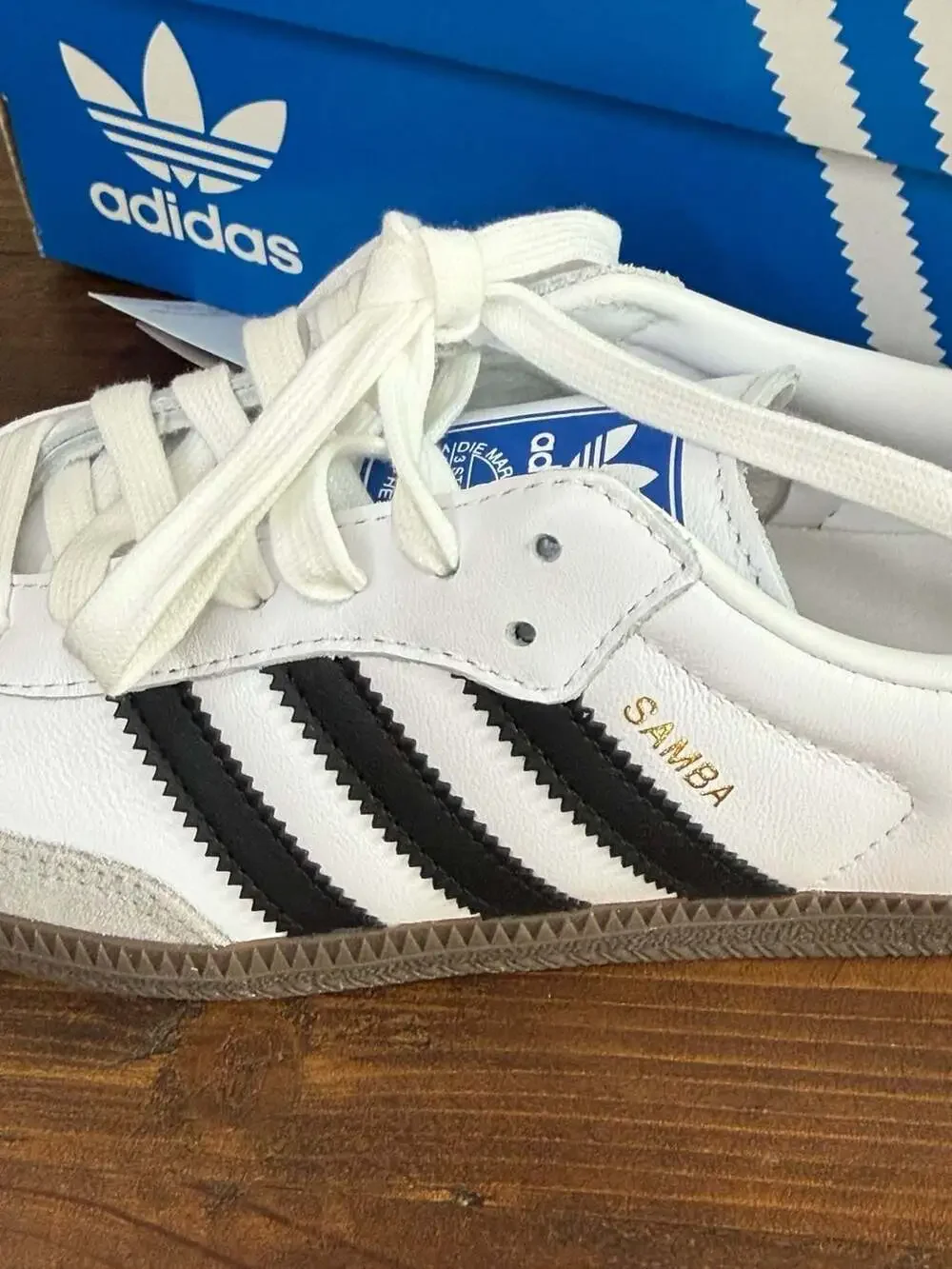 Adidas Samba OG Sneakers White/Black Size US Men's 6 / Women's 7 - Picture 7 of 11